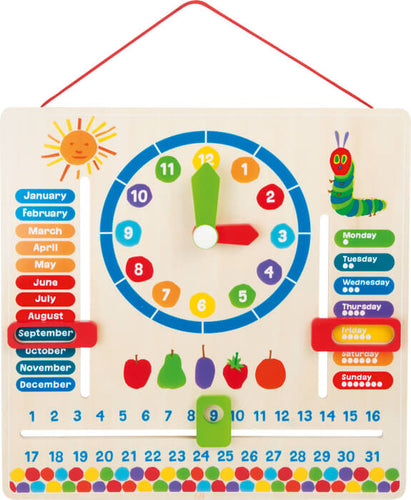The Very Hungry Caterpillar Learning Board Date & Time by small foot