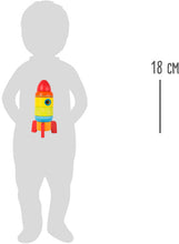 Load image into Gallery viewer, Colourful Stacking Rocket by small foot