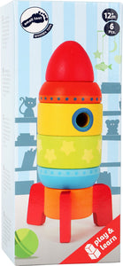 Colourful Stacking Rocket by small foot