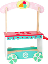 Load image into Gallery viewer, Wooden Ice-cream Cart by small foot