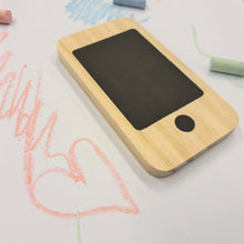 Load image into Gallery viewer, Wooden iPhone Chalkboard