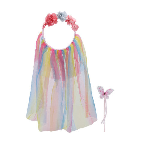 sachin and babi light blue dress Child Garden Fairy Costume Girl Face Swap Buy Stock Photo