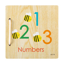 Load image into Gallery viewer, Counting Numbers Wooden Book