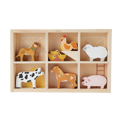 Wooden Farm Animal Set