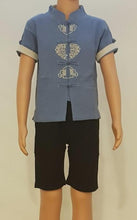 Load image into Gallery viewer, CNY Boys Tang Suit - Oriental Charm Baby Blue