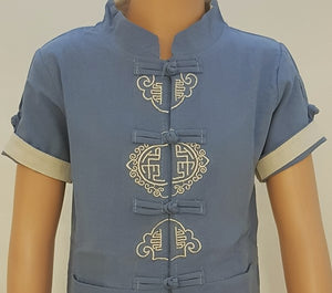 CNY Boys Tang Suit - Oriental Charm Baby Blue