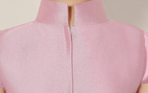 CNY Girls Cheongsam - Pink Peonies