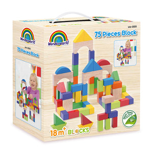 Geometric Wooden Blocks 75-pc (Wonderworld) *RESTOCK*
